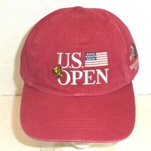 VTG Imperial 2004 U.S. Open Shinnecock Hills Strapback Adjustable Hat Red